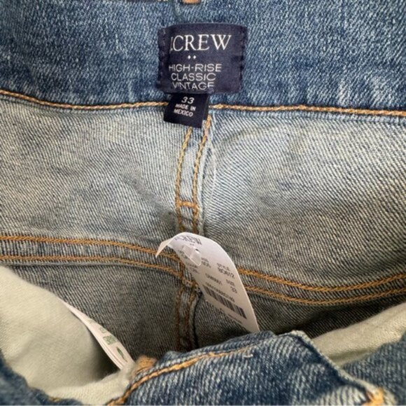 J.Crew NWT Classic vintage jean in all-day stretch Size 33 Jeans - Picture 10 of 15